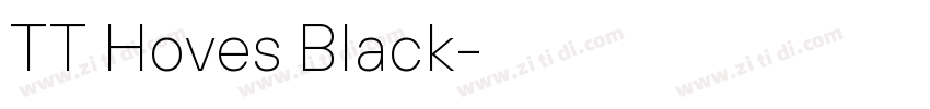TT Hoves Black字体转换